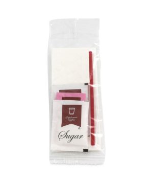 Coffee Kit 2 Each Sugar/Sugar Substitute/Creamer/Stir Stick/Napkin