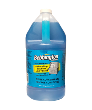 Bebbington Dish Rinse Additive Concentrate - 4 Liter