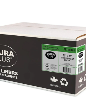 DuraPlus Can Liner - LLDPE - 30" x 38" - Strong - Transparent - 200 Pack