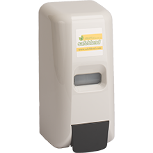 Safeblend Lotion Soap Dispenser With Refillable Bottle - White