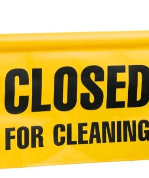 Closed for Cleaning-Hanging Door Sign -  English