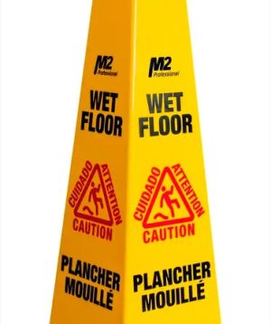 4-Sided Safety Caution Cone Sign 36'' - Small