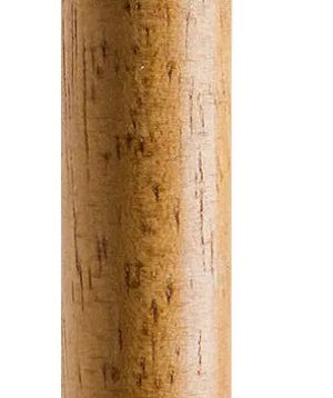 Broom Handle - Wooden With Metal Threads  - 60" x 15/16''