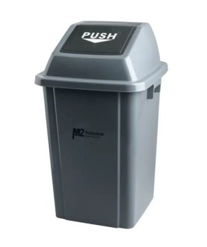 Push Down Trash/Garbage Can/Bin With Lid 100 Liter Square