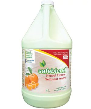 SafeBlend Concentrated Neutral Floor Cleaner and Deodorizer - 4 liters