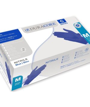 DuraCore Blue Nitrile Exam Gloves Medium - 10 x 300/box=3000 pcs