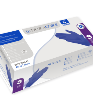 DuraCore Blue Nitrile Exam Gloves Small - 10 x 300/box=3000 pcs