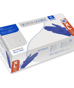 DuraCore Blue Nitrile Exam Gloves - XL