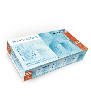 DuraCore Blue Nitrile Gloves 4.3 Mil 100 Pcs/Box Medical Examination - Powder-Free